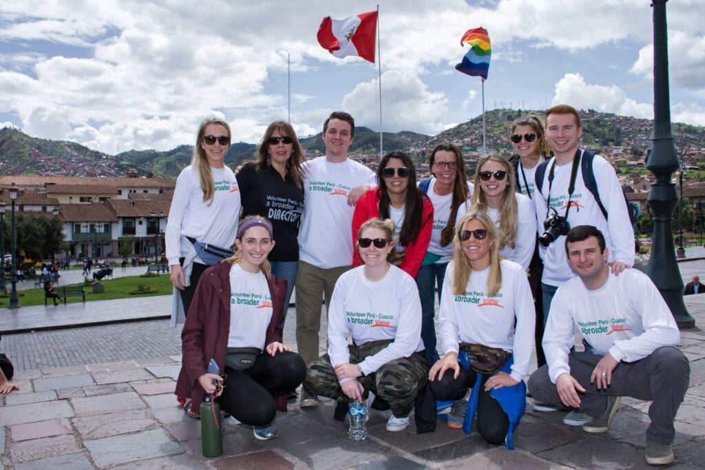 Volunteers in one of ABVMED's host communities abroad